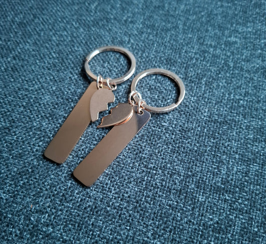 FélSzív páros kulcstartó